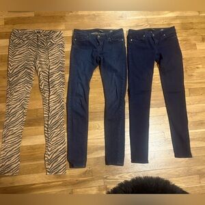 Lot of 3 Tripp NYC and Kill City Low Skinny Junkie Jeans size 26. Barely worn
